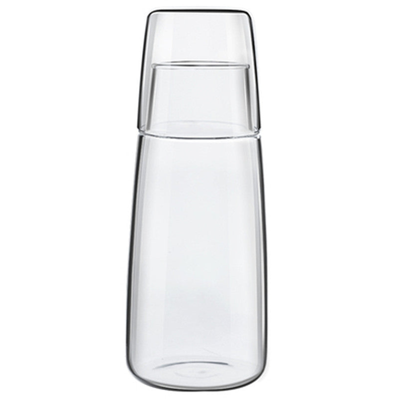 Glass Large Capacity Electroplating Cold Water Bottle Set