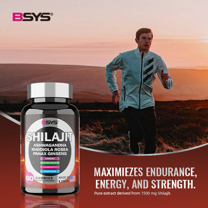 Gomas Mastigáveis 8-em-1 com Shilajit – Embalagem com 60 Unidades