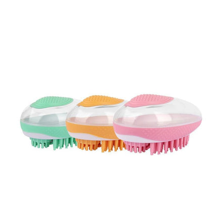 Escova de Banho Multifuncional 2-em-1 para Cães e Gatos