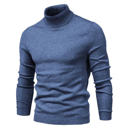 Suéter Masculino Gola Alta – Tricô Slim Fit