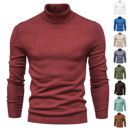 Suéter Masculino Gola Alta – Tricô Slim Fit
