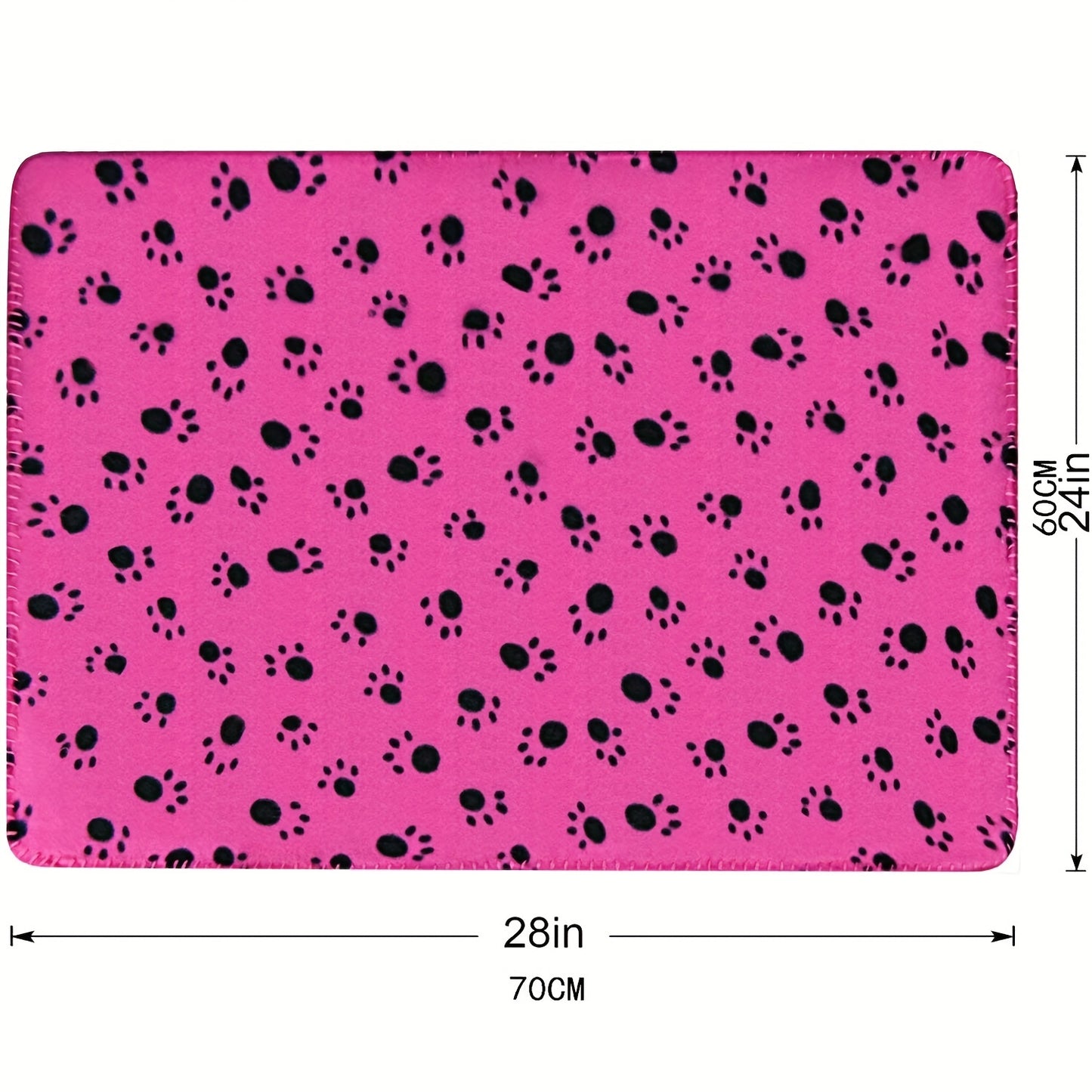 6-Pack of Warm Paw Print Dog Blanket Bed Covers to Keep Your Furry Pets Cozy!