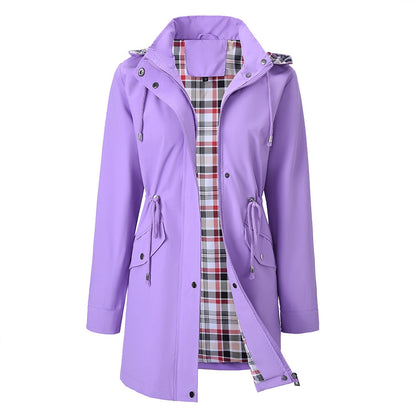 Jaqueta Corta-Vento Feminina Impermeável – Estilo Casual