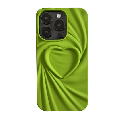 Capa Criativa com Design Plissado “Love” para Smartphone